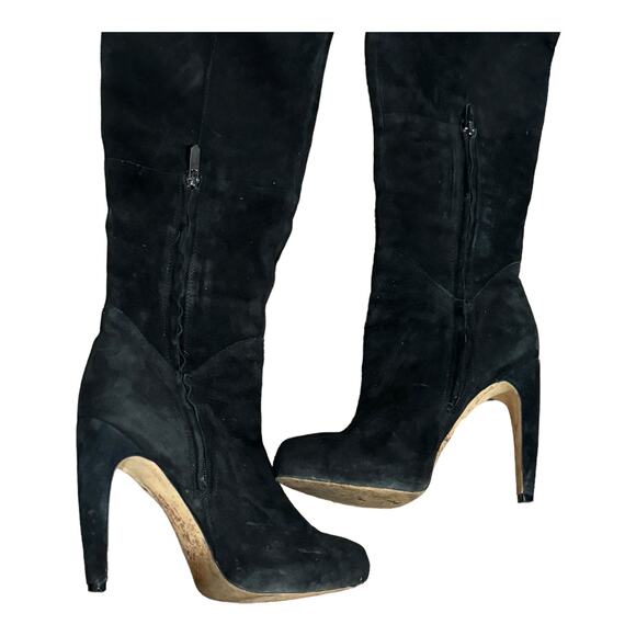 Sam Edelman  Kayla Boots Womens Over the Knee Suede High Heel  Size 8.5 - Picture 15 of 16